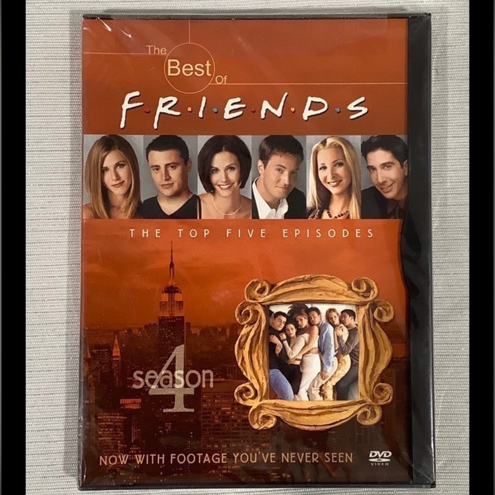 New In Box The Best of Friends Top 5 Episodes Season 4 DVD - Nwt Factory Sealed